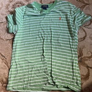 Green and white, boy polo shirt, polo ralph lauren